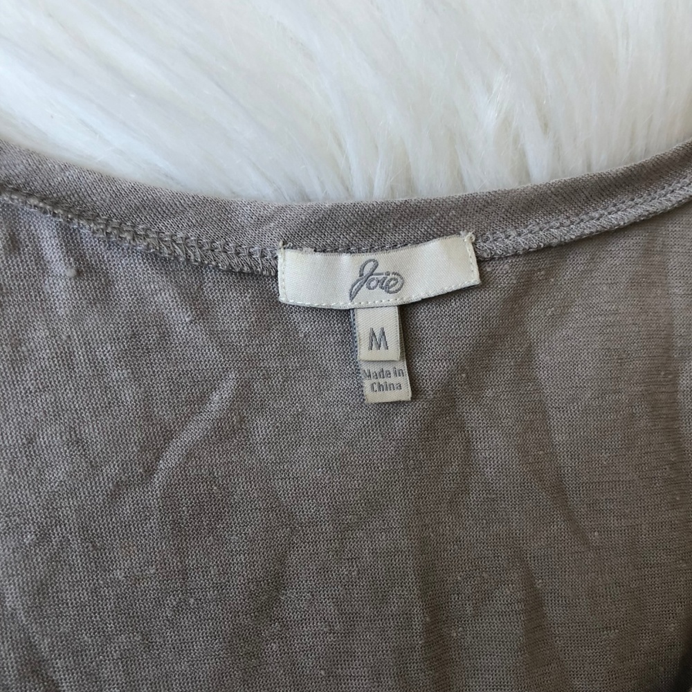 Joie Beaded Shoulder Linen Tank Top Size M - Picture 5 of 8